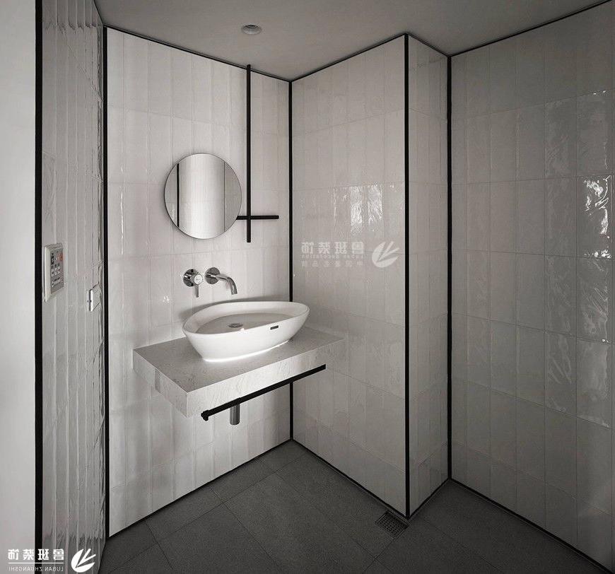 天朗蔚蓝东庭,孟菲斯风格效果图,卫生间设计